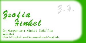 zsofia hinkel business card